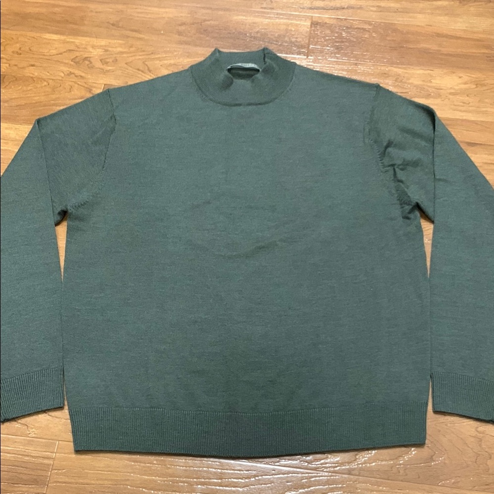 Raffi Merino Wool Mock Neck Sweater